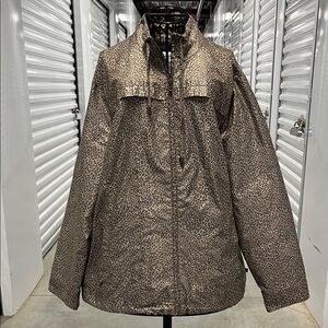 Chic Leopard Print Women's Puffer Jacket